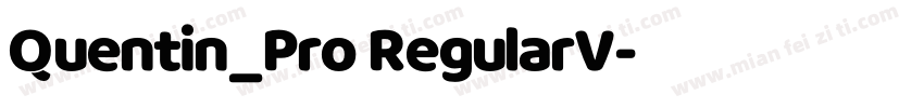 Quentin_Pro RegularV字体转换